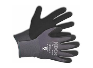 8717869059545 - Mm_unverified_brand - kixx Flex Handschuhe für die Gartenarbeit - Grau Schwarz - Größe 11