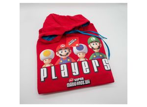 8717973328988 - New Super Mario Bros Wii Hoddie Herren XL Rot  Blau