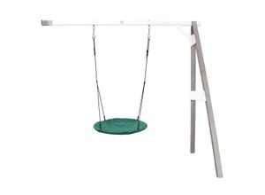 8717973938439 - Anbau Nestschaukel Summer für Kinder Outdoor Nest Schaukel 100 cm für den Garten Nestschaukel   Anbauschaukel in Grün - Anbau Element in Grau   Weiß