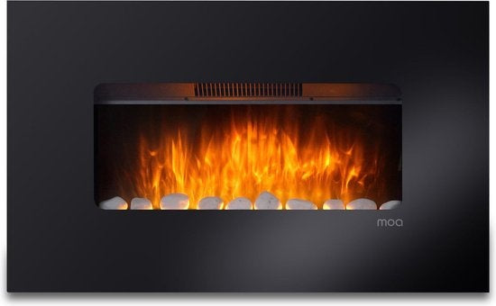 8718001900916 - Electric Fireplace - Atmosphärischer Kamin - Ofen - Schwarz - Fernbedienung - Ambilight - EF201FB