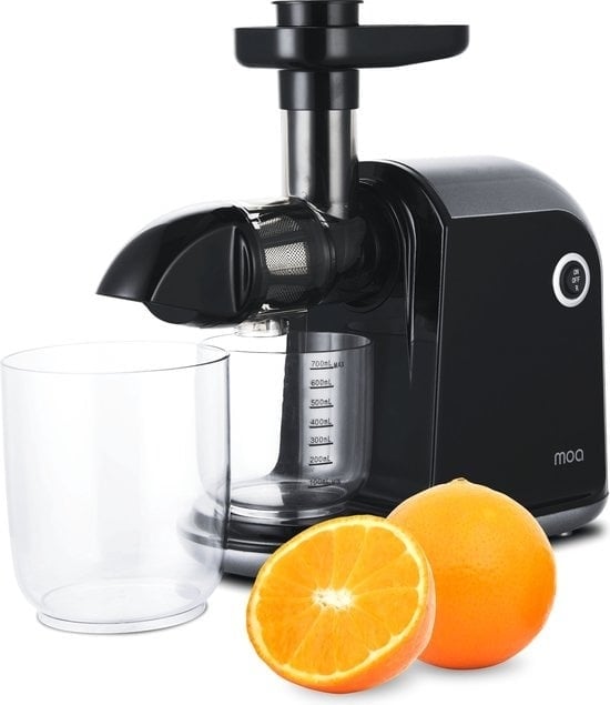 8718001910175 - MOA Horizontaler Slowjuicer - Für Obst und Gemüse - Trockenfruchtfleisch - 700 ml - Schwarz - SJ15G