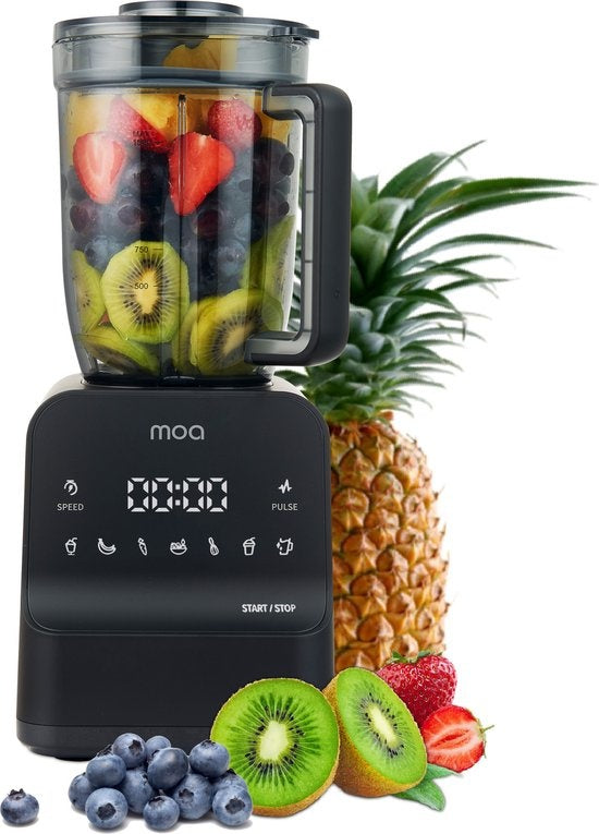 8718001913374 - Power Blender - 1800W - 15L - Smoothie Maker - Sechs Klingen - 7 Ständer - PB18B - Schwarz