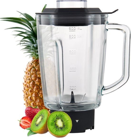 8718001914944 - Extra Glaskrug für Blender - Starker Mixbehälter - Geeignet für den Mini Blender MB10 - 900ml - MBJ10