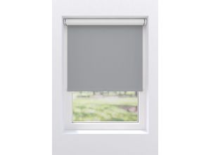 8718078064726 - Springrollo MY HOME Tia grau (hellgrau hellgrau) B80cm H190cm Polyester Rollos Schraubmontage