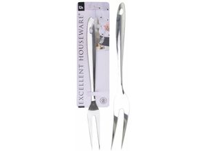 8718158430854 - 12x Edelstahl Fleischgabel Küchen Braten Tranchier Grillbesteck Spießer Wender