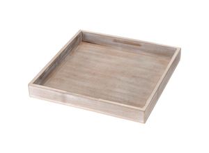 8718158695246 - Mm_unverified_brand - tray grau Frühstückstablett Holz 30 x 30 cm