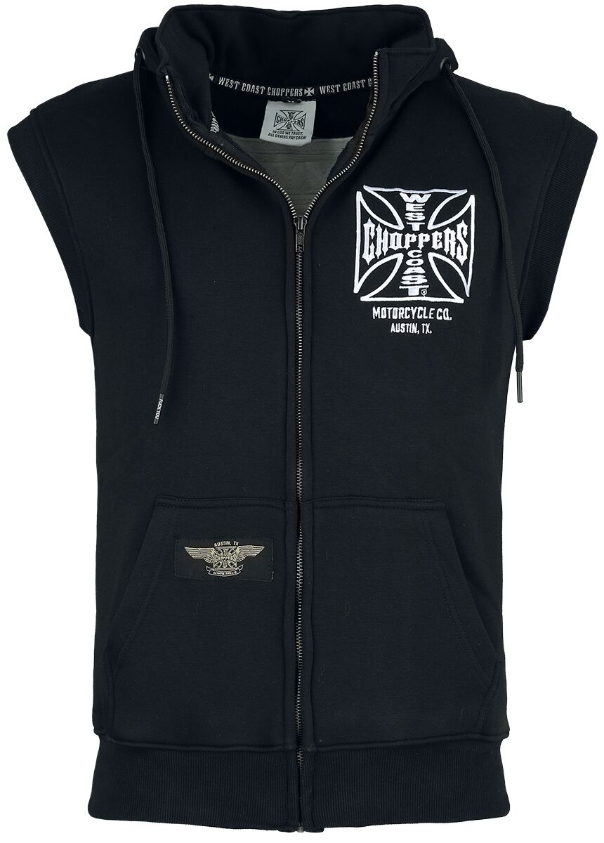 8718164865862 - WCC OG ATX Sleeveless Zip Hoodie Weste schwarz in L