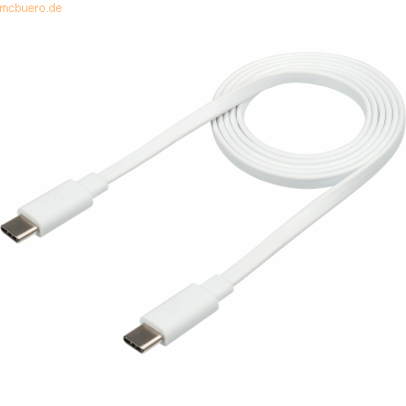 8718182274776 - Xtorm Flat USB-C PD cable (1m) White