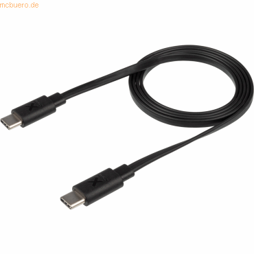 8718182274783 - Xtorm Flat USB-C PD cable (1m) Black