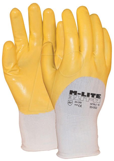 8718249026706 - M-LITE GR8 - Arbeitshandschuhe Polyester mit Nitril M-Lite Gr 8 8718249026706 - M-LITE GR8 - Arbeitshandschuhe Polyester mit Nitril M-Lite Gr 8