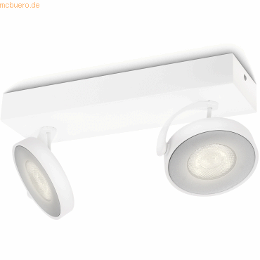 8718291488156 - Praktischer led Spot Clockwork in weiß dimmbar groß - white - Philips