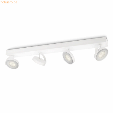 8718291488439 - Ansehnlicher led Spot Clockwork in weiß 4 Leuchtmittel - white - Philips