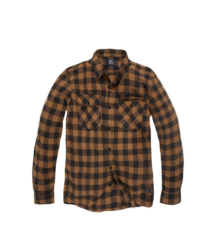 8718373083309 - Harley Shirt Langarmhemd gelb schwarz in S 8718373083309 - Harley Shirt Langarmhemd gelb schwarz in S