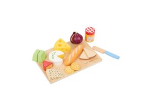 8718446105761 - Schneide Set Käse mit Brettchen Holzspielzeug Kinderküchen-Zubehör