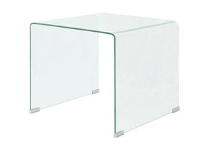 8718475530572 - Vidaxl - Couchtisch aus gehärtetem Glas 495 x 50 x 45 cm Transparent Transparent