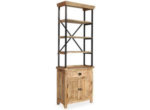 8718475580775 - Sideboard mit Ablagen Massivholz Mango 65x30x180 cm vidaXL