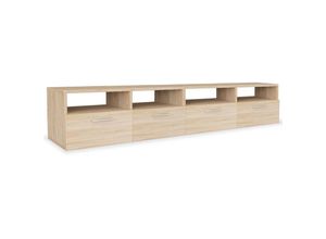 8718475599593 - Bonnevie - 2 Stk TV-Schränke TV-Möbel Holzwerkstoff 95x35x36 cm Eiche vidaXL