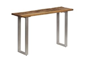 8718475601920 - Konsolentisch Altholz und Stahl 120×35×76 cm Vidaxl Braun 8718475601920 - Konsolentisch Altholz und Stahl 120×35×76 cm Vidaxl Braun