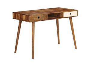 8718475602910 - Bonnevie - ComputertischSchreibtisch 110 x 55 x 76 cm Massivholz vidaXL