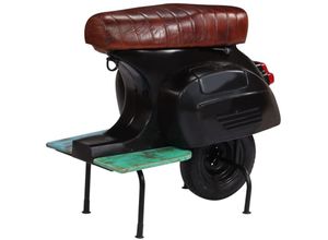 8718475604358 - Barhocker Motorroller Schwarz Echtleder und Massives Altholz Vidaxl 114610 8718475604358 - Barhocker Motorroller Schwarz Echtleder und Massives Altholz Vidaxl 114610