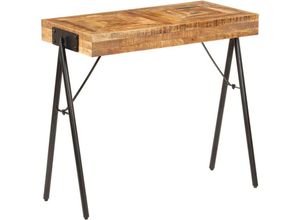 8718475610830 - Bonnevie - KonsolentischFlurtisch Mangoholz Massiv 80 x 40 x 75 cm vidaXL