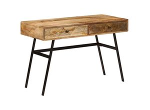 8718475620563 - Bonnevie - ComputertischSchreibtisch mit Schubladen Massivholz Mango 110×50×76 cm vidaXL