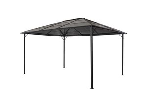 8718475700968 - Bonnevie - Gartenpavillon Gartenzelt mit Dach Aluminium 4×3×26 m Schwarz vidaXL