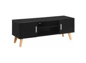 8718475716280 - Bonnevie - TV-SchrankTV-Möbel Schwarz 120×40×46 cm mdf vidaXL