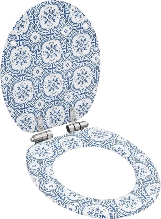 8718475722861 - vidaXL - Toilettensitz - mit - soft - close - Deckel - Porzellan - MDF 8718475722861 - vidaXL - Toilettensitz - mit - soft - close - Deckel - Porzellan - MDF