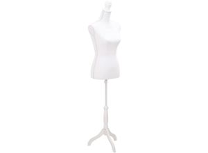 8718475844150 - Bonnevie - Damenbüste Schneiderpuppe Torso Weiß vidaXL851487