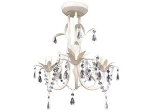 8718475862253 - Bonnevie - Kronleuchter Pendelleuchte Kristall Lampe Lüster Leuchte weiß vidaXL965208 8718475862253 - Bonnevie - Kronleuchter Pendelleuchte Kristall Lampe Lüster Leuchte weiß vidaXL965208