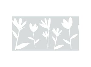 8718483134762 - Gekkofix - Statische Fensterfolie Milchglasfolie Blumen weiss 045 m x 15 m