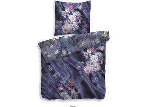 8718518151252 - Heckett Lane - Bettwäsche Vanna 155x220 cm Nightshadow Blue