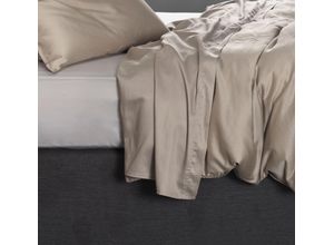 8718518278966 - Bettlaken ZO HOME Satinado Laken Gr B L 160 cm x 290 cm 1 St Mako-Satin 90 x 200 cm-90 x 200-210 cm-90 x 210 cm-90 x 220 cm-100 x 200 cm 45 cm forest sand Laken aus 100% Baumwolle hochwertiges Mako-Satin Betttuch ab 90x200