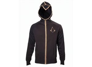 8718526061185 - Assassins Creed Logo Kapuzenjacke schwarz gold XL