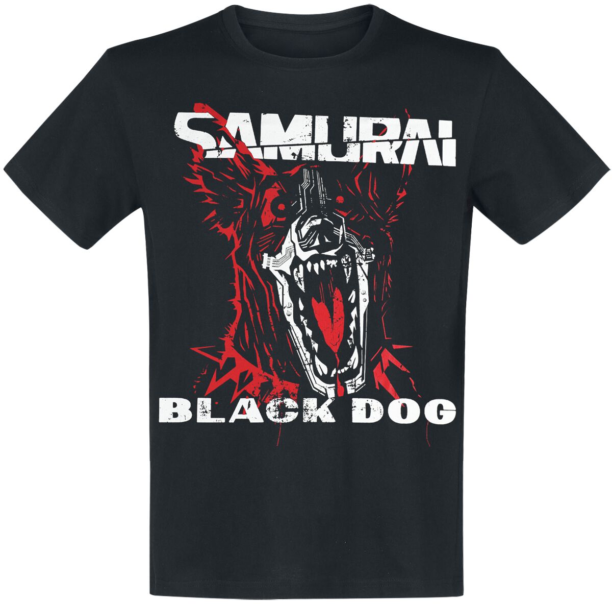 8718526183153 - Samurai - Black Dog T-Shirt schwarz in S