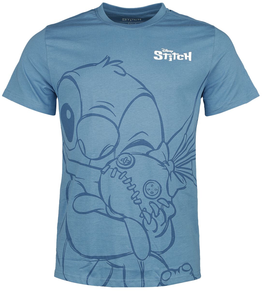 8718526189261 - Hugging Stitch T-Shirt blau in S