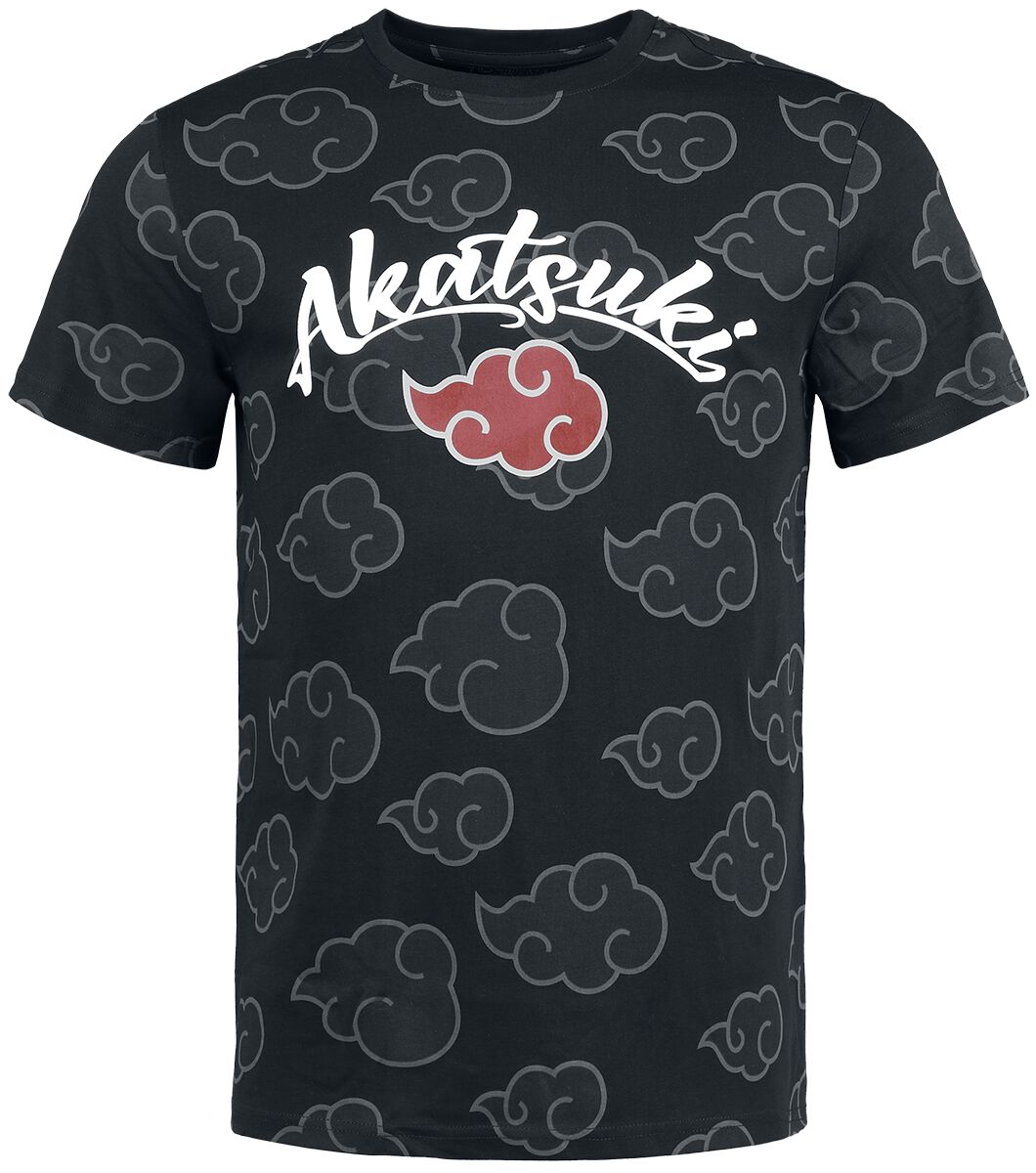 8718526190489 - Akatsuki All Over T-Shirt schwarz in M