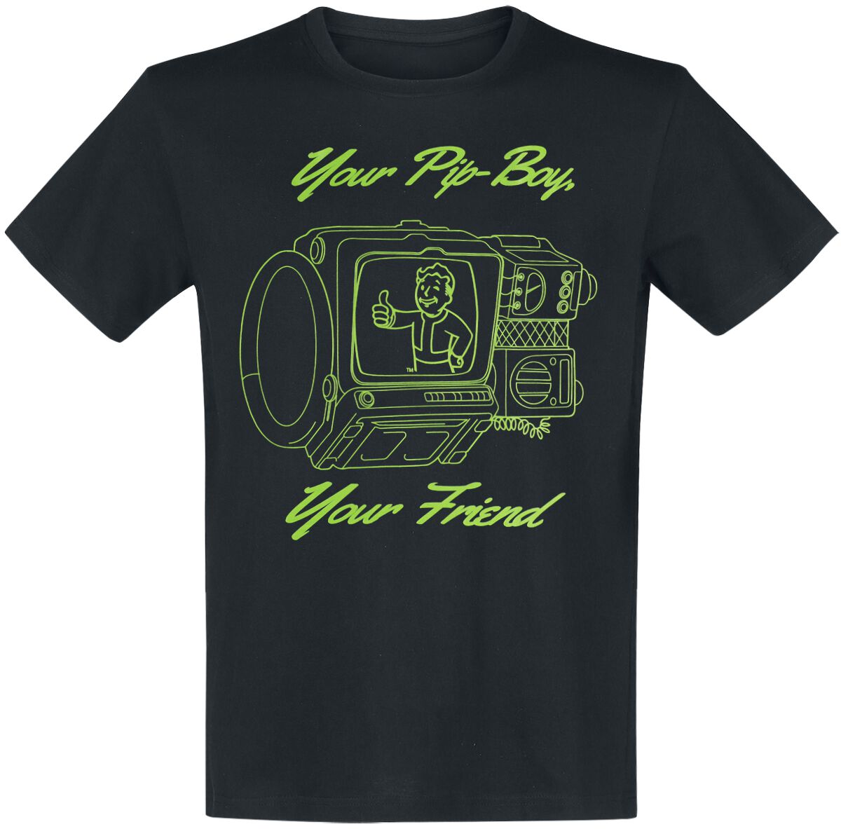 8718526192599 - Your Pip-Boy Your Friend T-Shirt schwarz in S