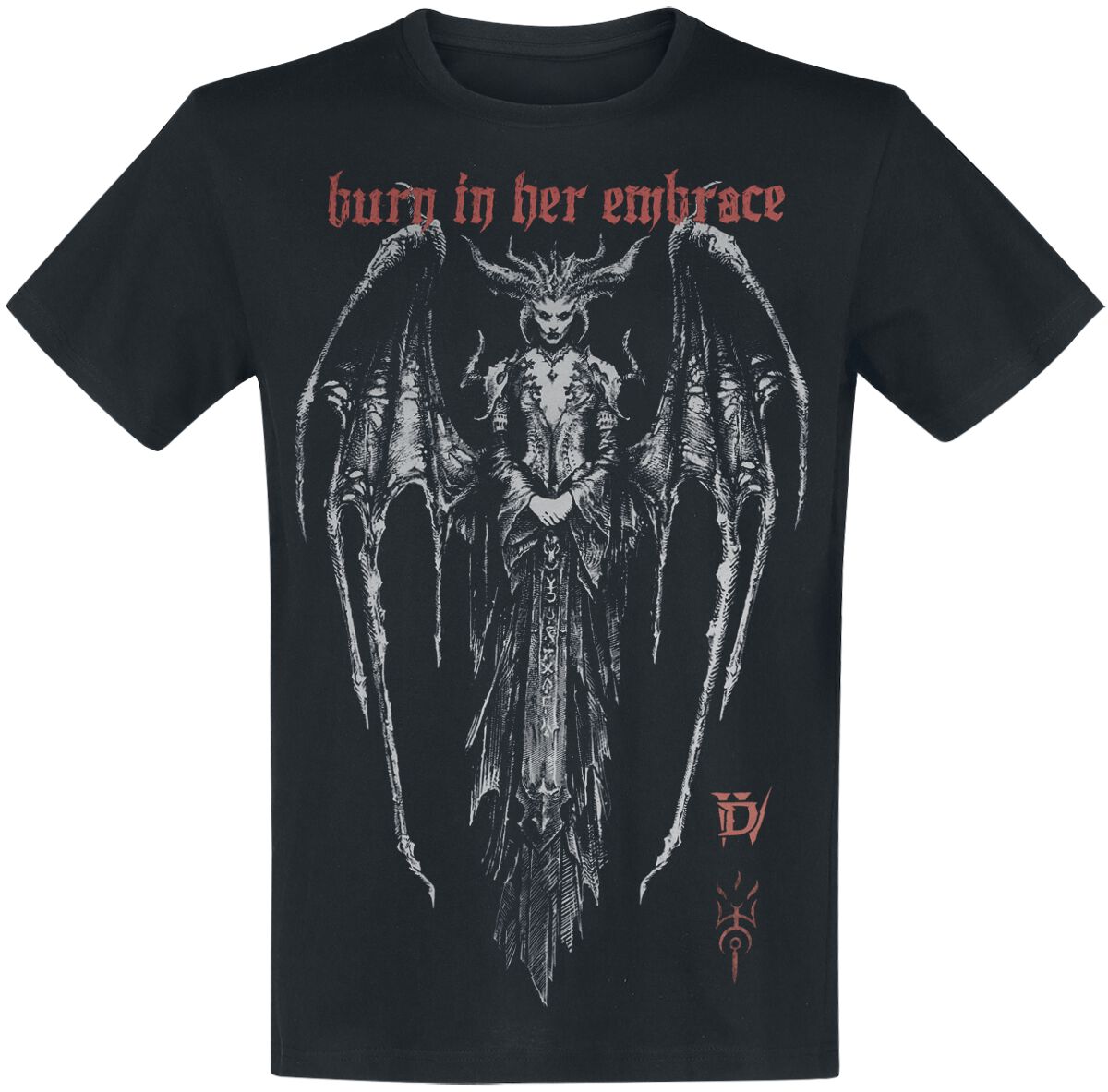 8718526193046 - IV - Burn In Her Embrace T-Shirt schwarz in S