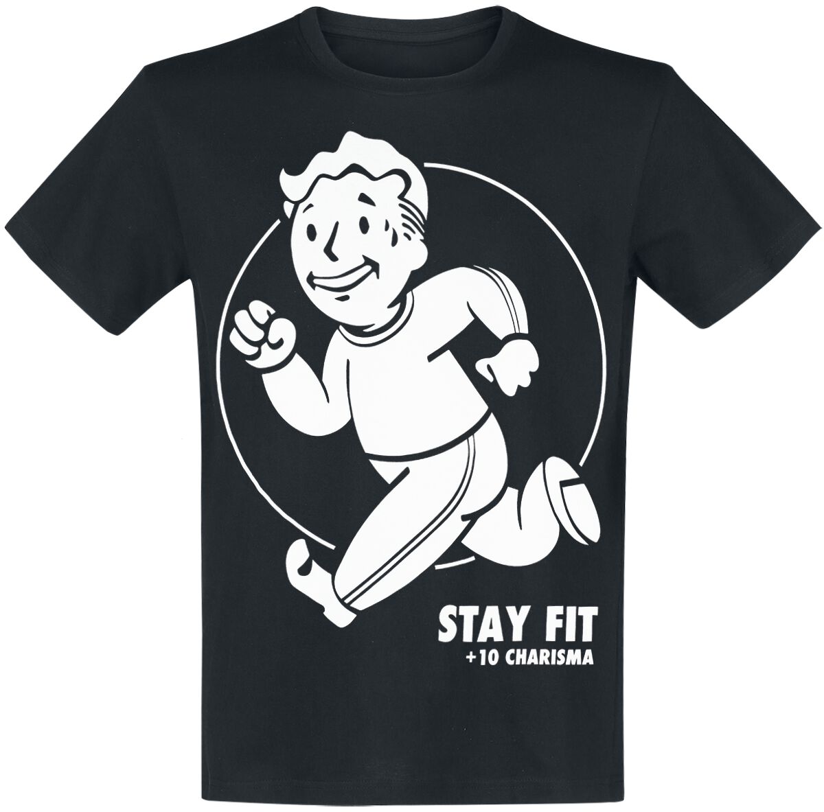 8718526194319 - Stay Fit T-Shirt schwarz in S