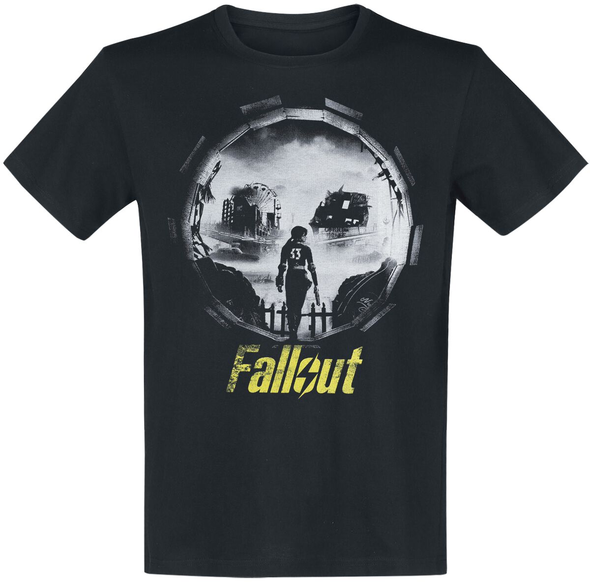 8718526203547 - Vault 33 - Into The Wasteland T-Shirt schwarz in S