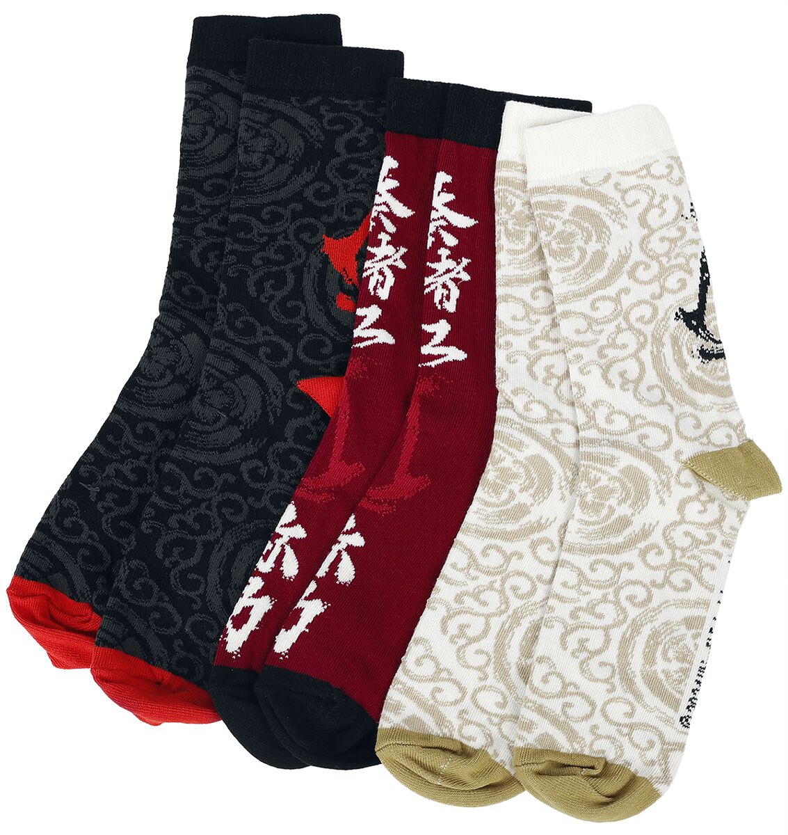 8718526215069 - Assassins Creed Shadows Crew Socken Socken multicolor in EU 39-42