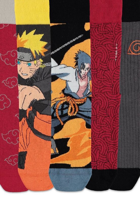 8718526216875 - Shippuden - 5er Pack Socken multicolor in EU 39-42