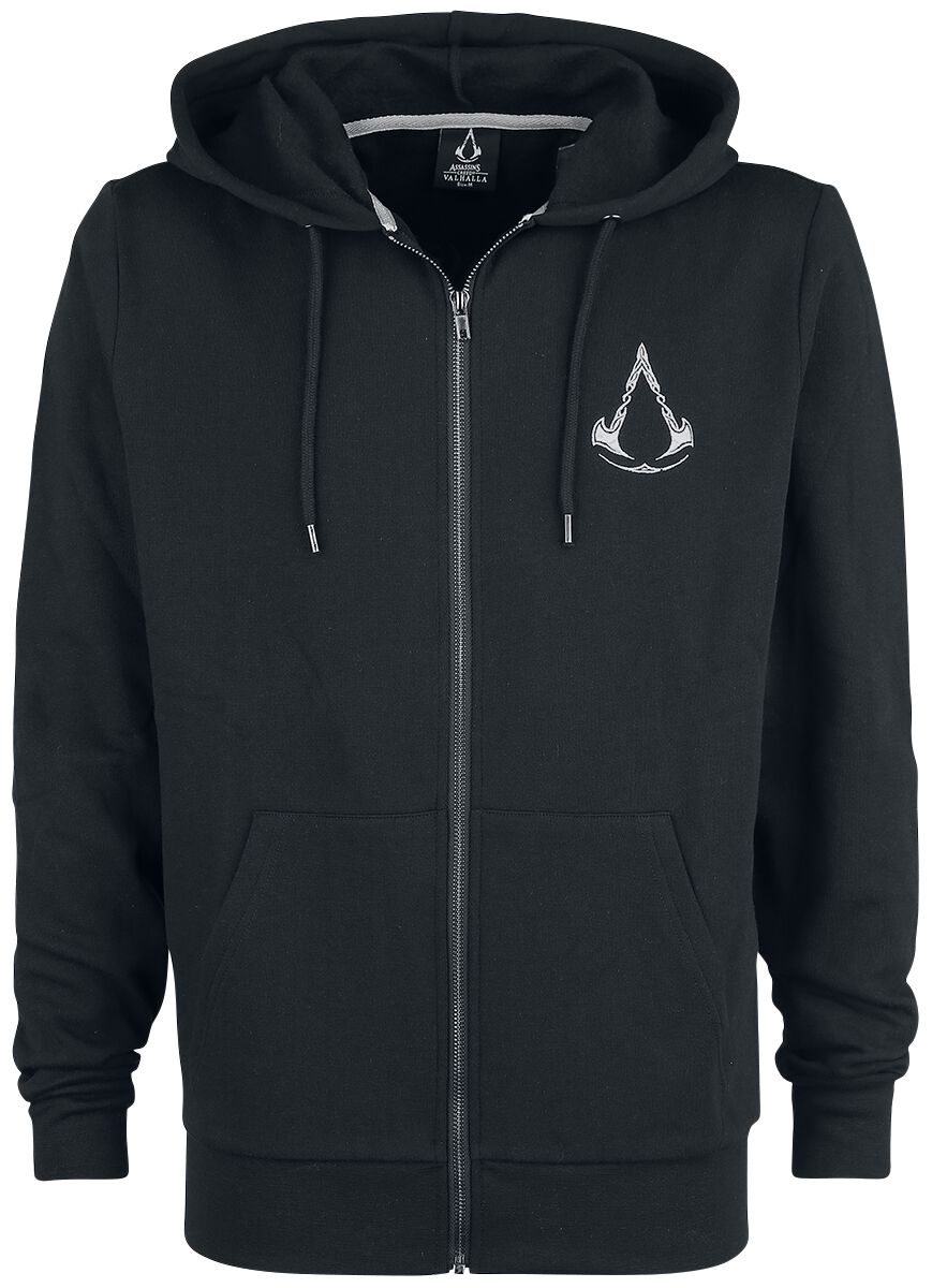 8718526332711 - Assassins Creed Valhalla - Crest Kapuzenjacke schwarz in M