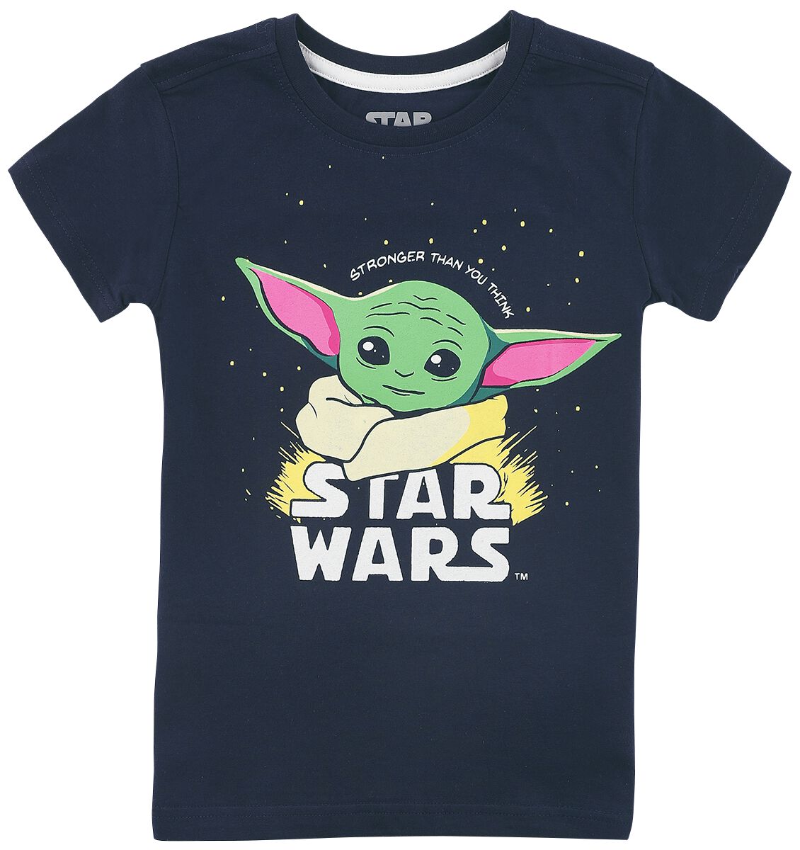 8718526335941 - Kids - The Mandalorian - Baby Yoda - Grogu T-Shirt dunkelblau in 98 104