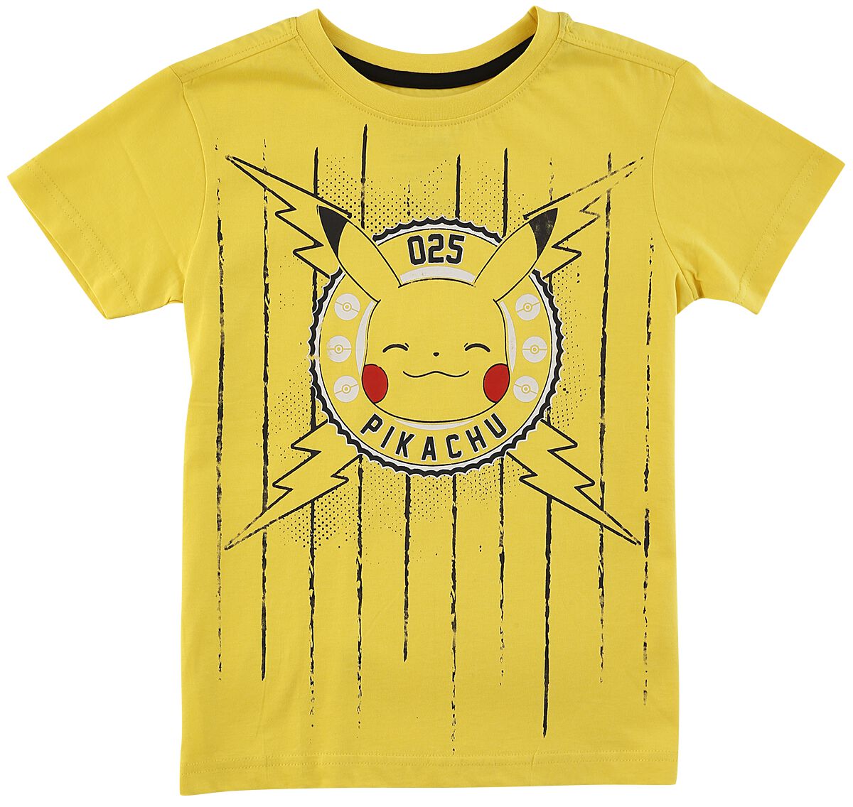 8718526350340 - Pokemon Funny Pika Boys T-Shirt Gr152 gelb Jungen Kinder