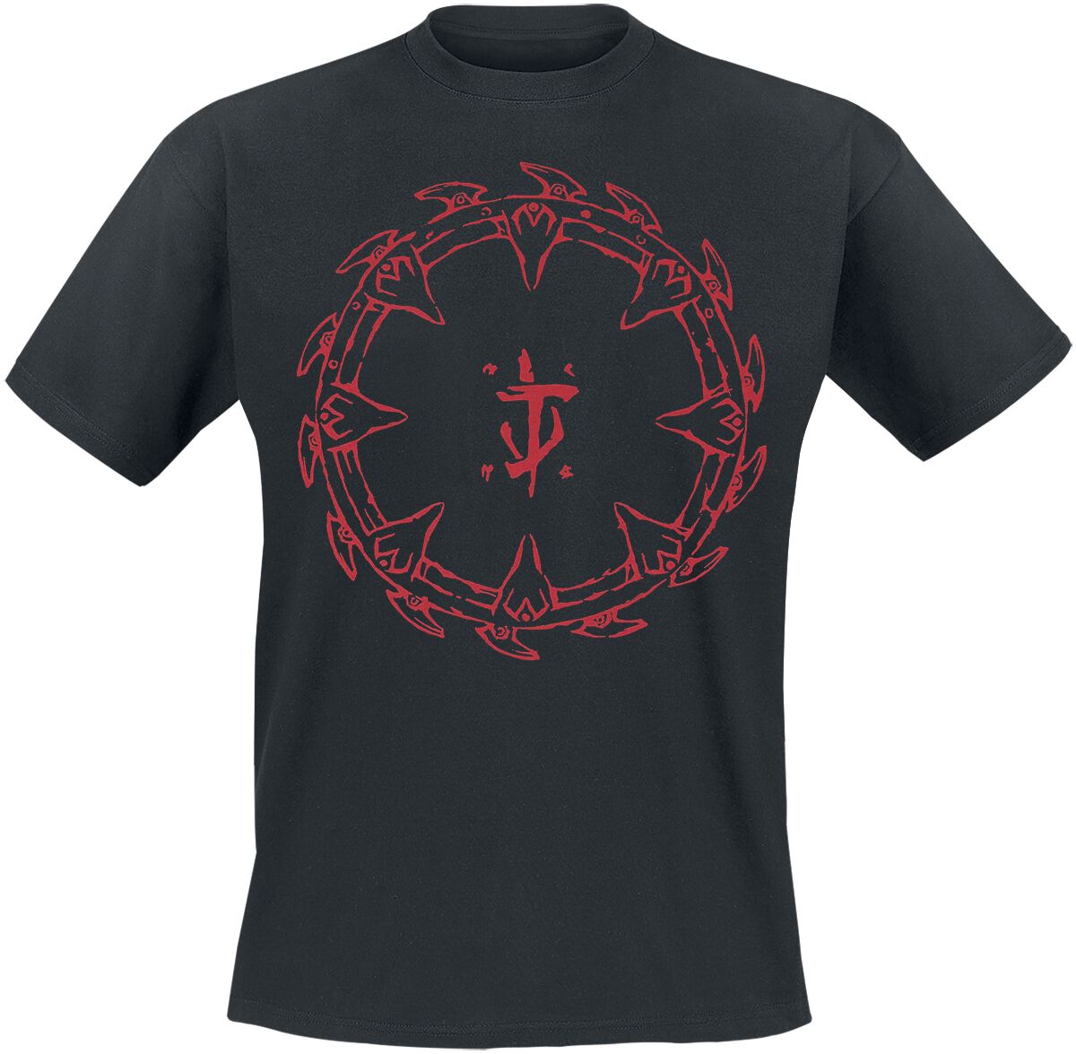 8718526410303 - The Dark Ages - Red Shield T-Shirt schwarz in XXL