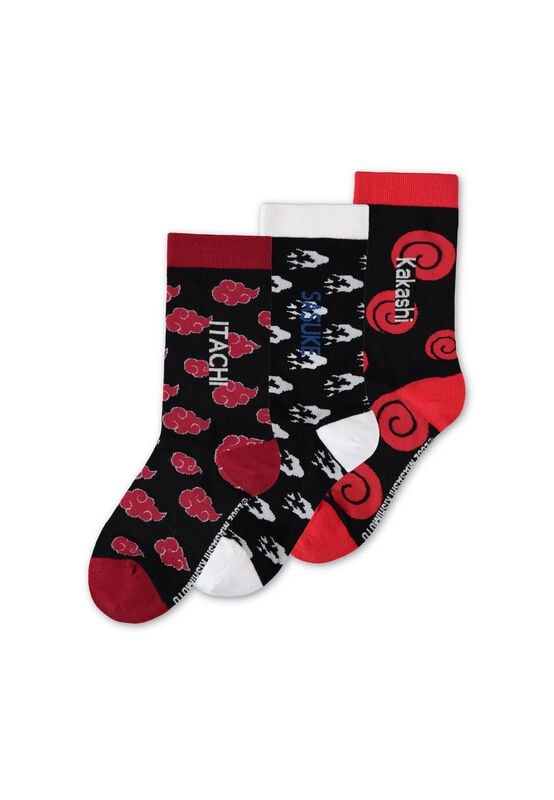 8718526672374 - Sasuke Kakashi Itachi (3Pack) Socken multicolor in EU 43-46 8718526672374 - Sasuke Kakashi Itachi (3Pack) Socken multicolor in EU 43-46