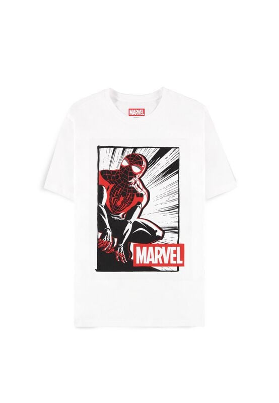 8718526678581 - Marvel Logo T-Shirt weiß in S 8718526678581 - Marvel Logo T-Shirt weiß in S